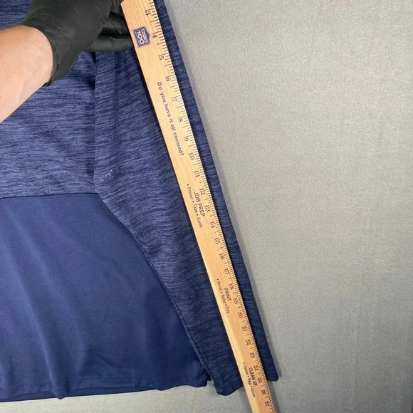 Augusta Sportswear Mens Quarter Zip Pullover Blue Long‎ Sleeve Size M - Picture 7 of 11